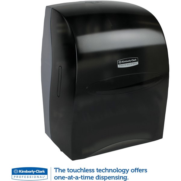 Sanitouch Manual Hard Roll Towel Dispenser, Black, for 1.5