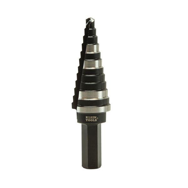 Step Drill Bit #14 Double-Fluted, 3/16 to 7/8-Inch