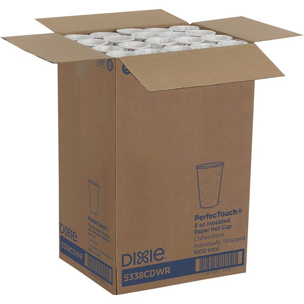 Disposable Cold/Hot Cup 8 oz. White, Paper, Pk1000
