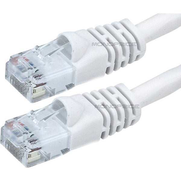 Ethernet Cable, Cat 6, White, 100 ft.