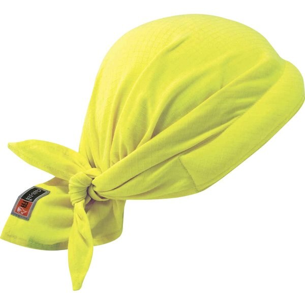 Flame Resistant Cooling Bandana, Hi-Vis Lime, Cotton