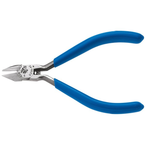4 1/4 in Precision Diagonal Cutting Plier Flush Cut Pointed Nose Uninsulated