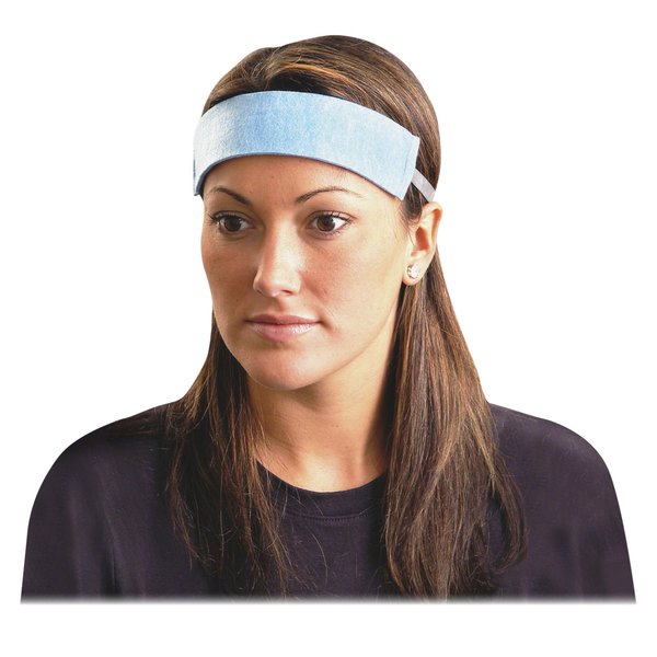 Sweatband, Blue, Polyester, Universal, PK100