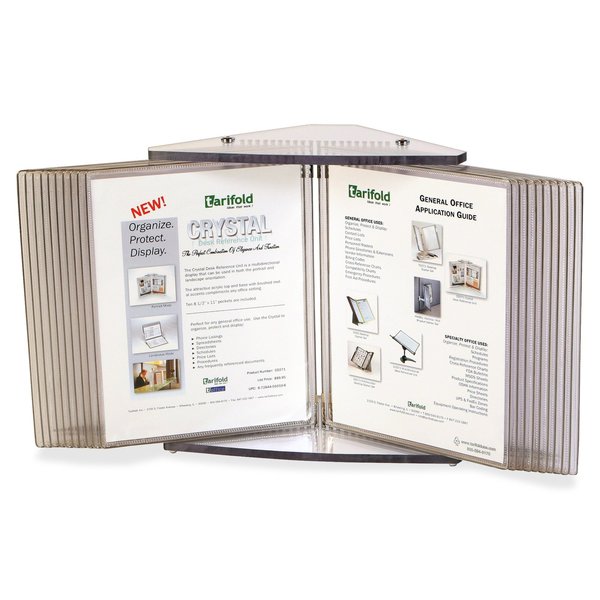Desk Reference Unit, 20 Pockets, Clear