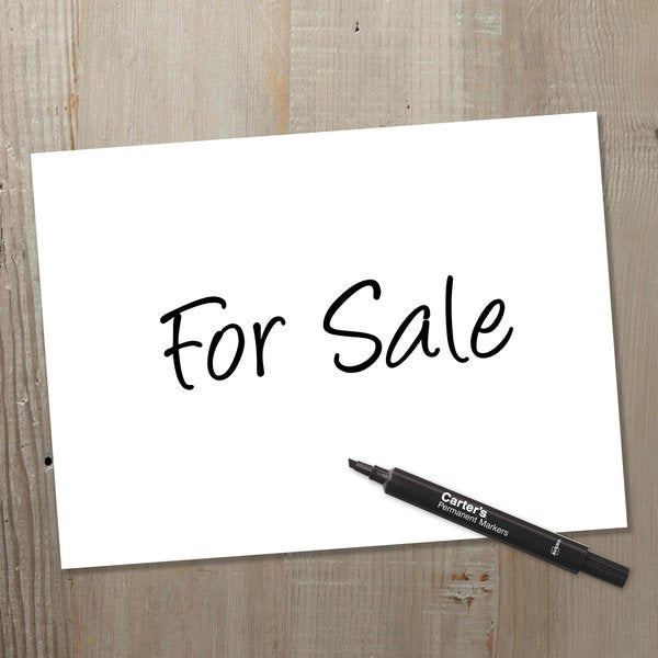Large Desk-Style Permanent Marker, Chisel Tip, Black
