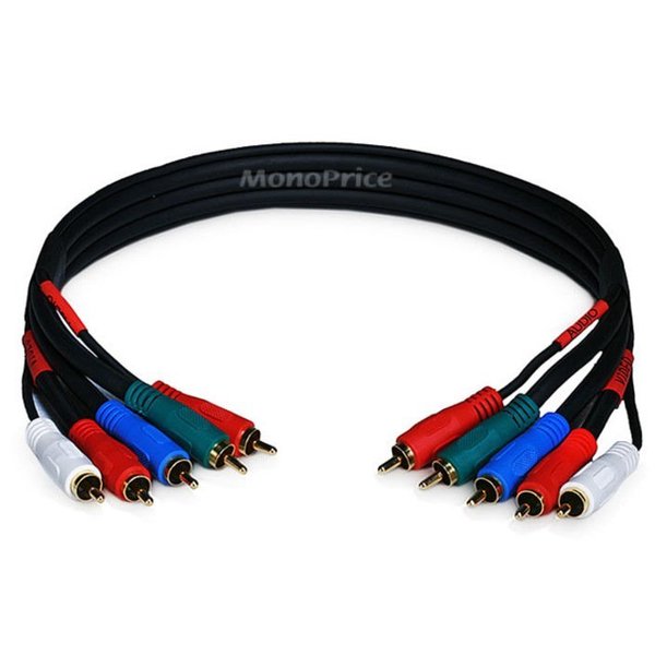RCA Cable, RG-59/U, 5 RCA, 1.5 ft.