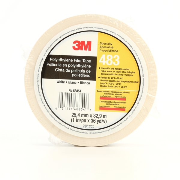 PolyethyleneFlmTp483Wht, 1nx36yd5., PK36