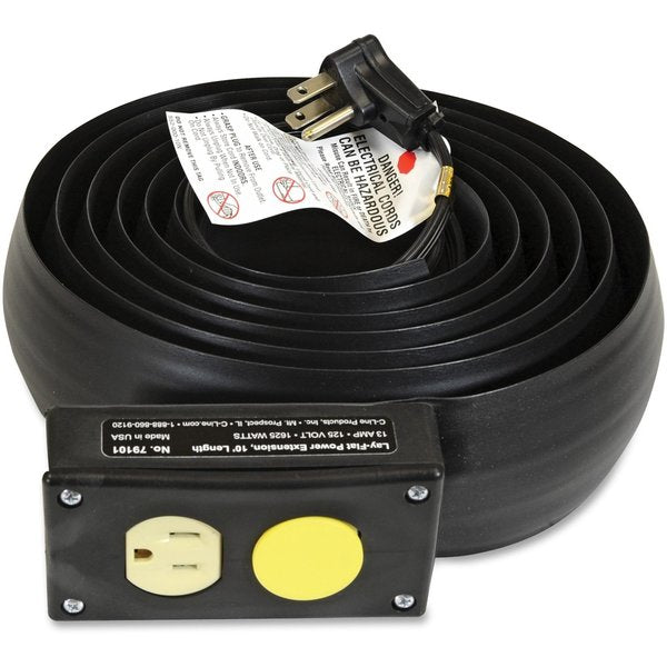 10 ft. Black Power Extension and Cord Cover