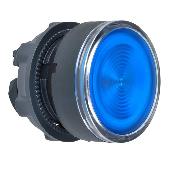 Blue flush pushbutton head 022 spring re