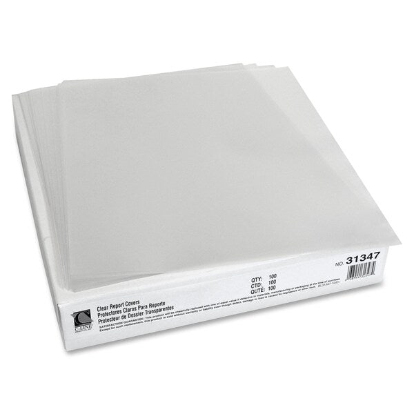 Economy Report Cover, Vinyl, Clear, PK100