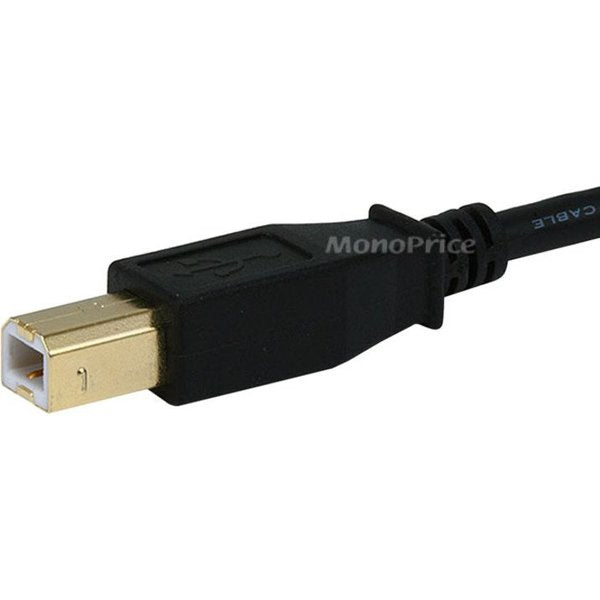 USB 2.0 Cable, 6 ft.L, Black