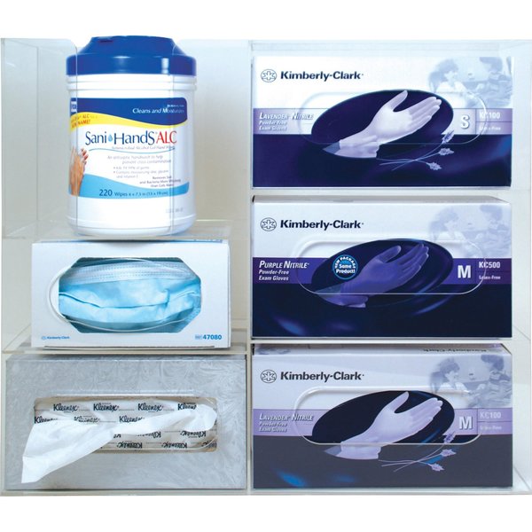 Multi Use Dispenser, 19-1/2 In. W, Acrylic