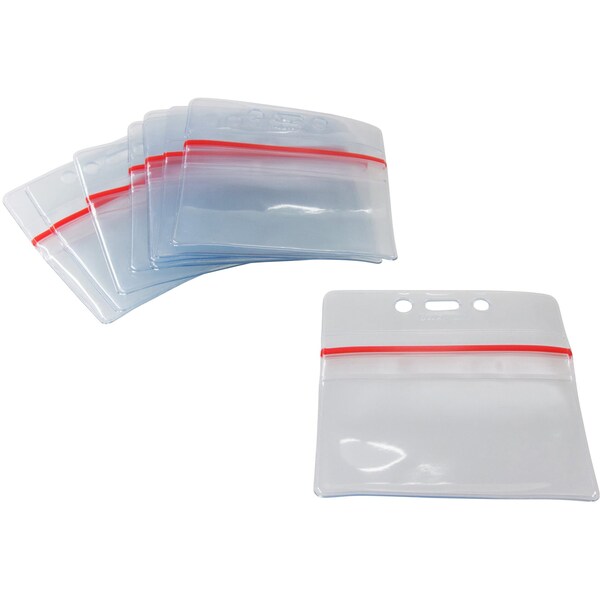 ID Badge Holder, Horizontal, PK50