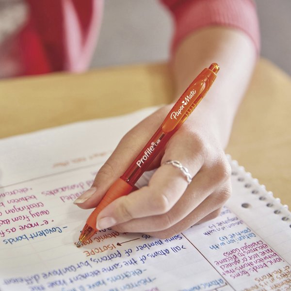 Retractable Ballpoint Pen, 1.4 mm, Blue PK12