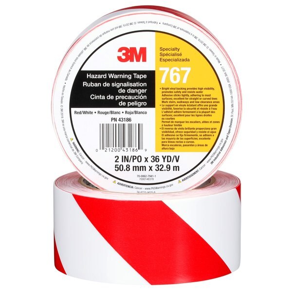 HzrdWrnngTpe767Red/Whte, 2nx3, PK24
