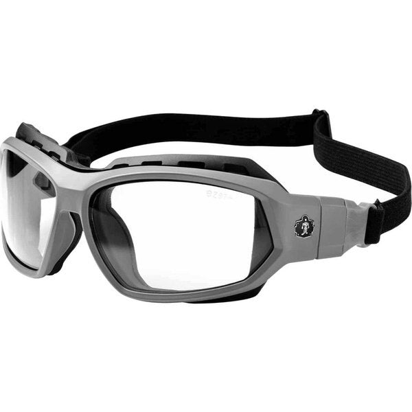 Safety Glasses, Traditional Clear PC Decenter Lens, Anti-Fog, Scratch-Resistant
