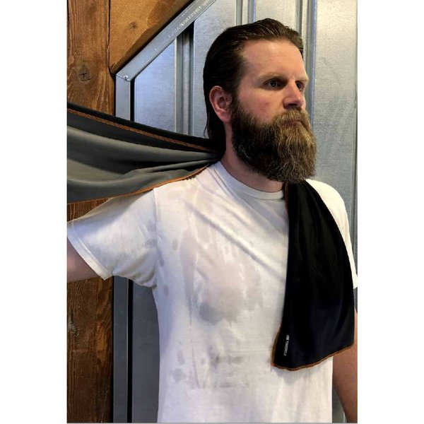 Cooling Towel, Gray, 40-7/8inL x 9-3/4inW
