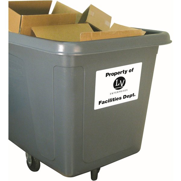 AveryÂ® White Permanent Durable ID Labels for Laser Printers 6575, 8-1/2