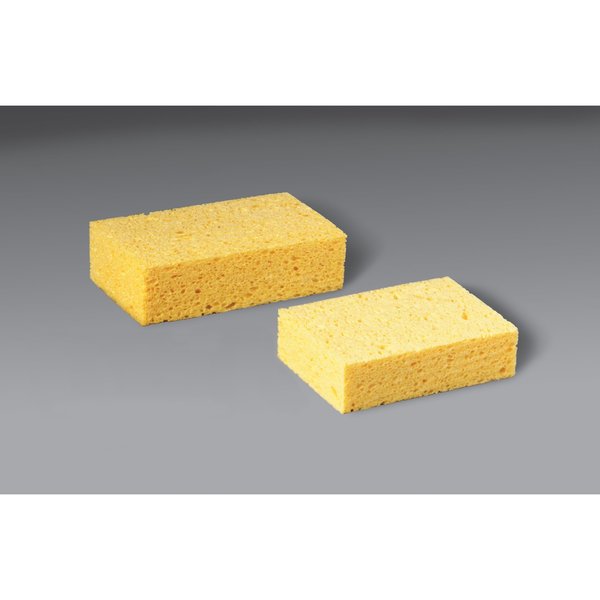 Sponge, 7 1/2 in L, Yellow, PK24