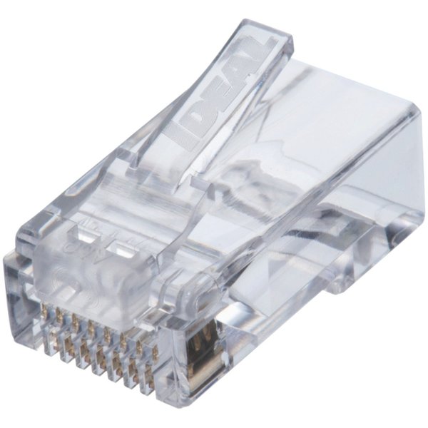 Modular Plug, Unshielded, CAT6, Clear, Pass-Through End Termination, 50 PK