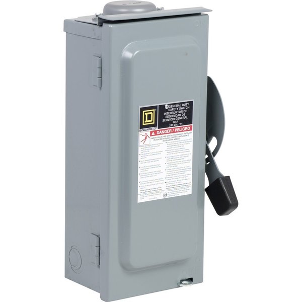 SWITCH FUSIBLE GD 240V 60A 2 POLE NEMA 1