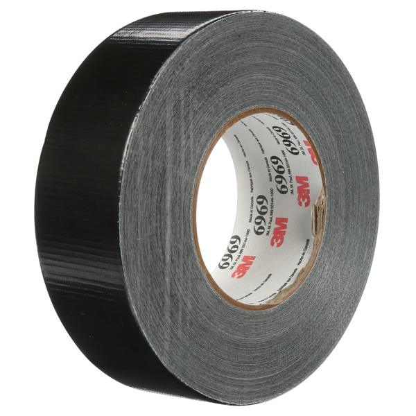 Duct Tape, 2 In x 60 yd, 10.5 mil, Black