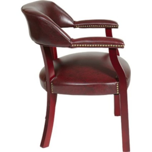 Ox BloodTraditional Guest Chair, 24 1/2