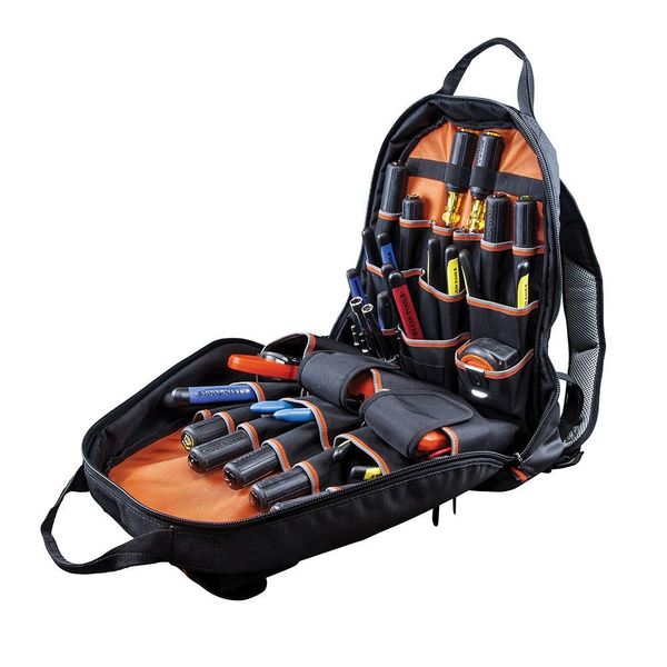 Tool Backpack, 1680D Ballistic Weave, 35 Pockets, 17-1/2
