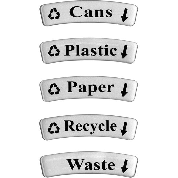 15 gal Round Trash Can, Stainless Steel, 17-1/2