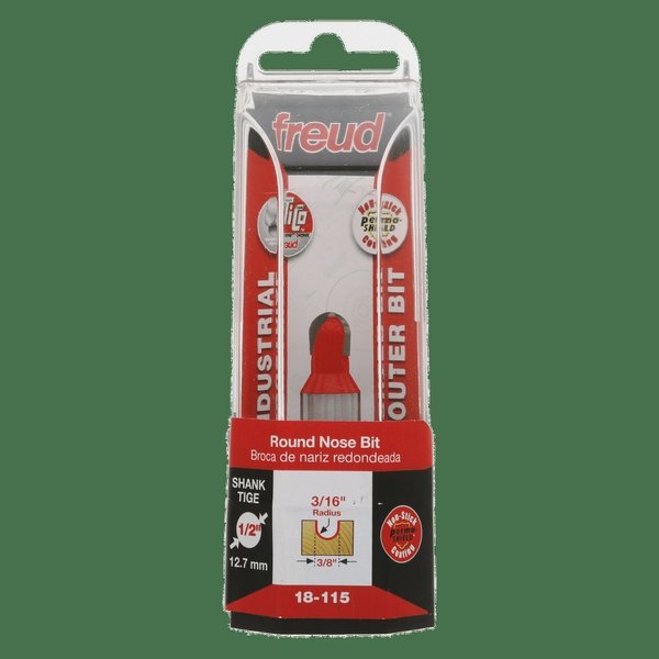 Radius Round Nose Bit, 3/16