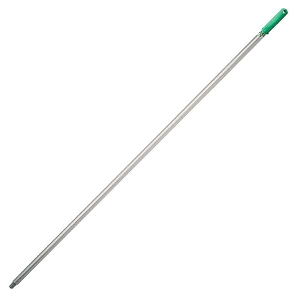 Squeegee Handle, Aluminum, Silvr, Grn, 58 in