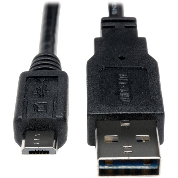 USB Cable, Black, 480Mbps, 6 ft.