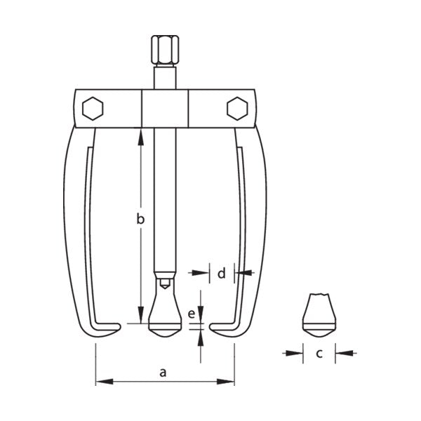 Puller, 3-Arm Pattern, 160 x 140mm
