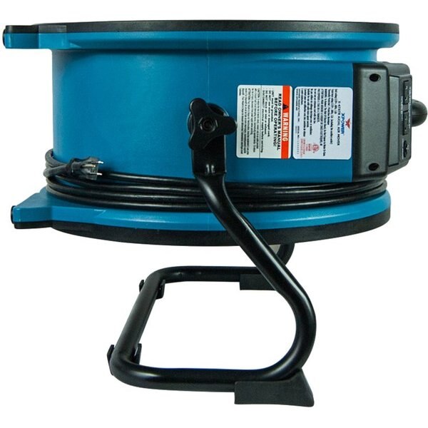 Axial Fan, 1/3HP, Timer, Power Outlets, 115, 3600 cfm, 9.8 W.