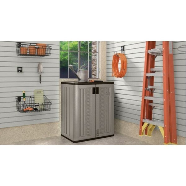 Resin Storage Cabinet, 30 in W, 36 in H, Stationary