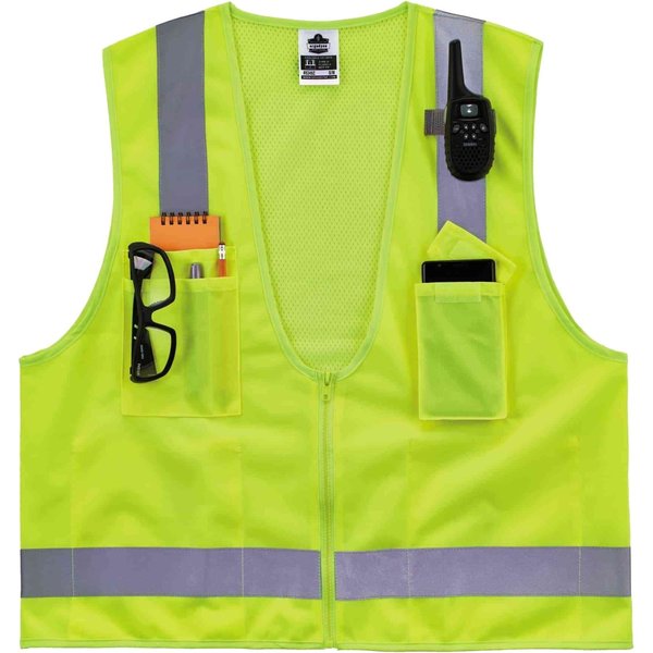 Economy Surveyors Vest, Lime, S/M