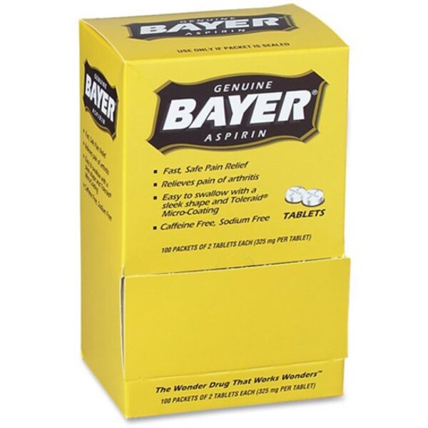Aspirin, Tablet, 50 x 2, Packet, 325mg