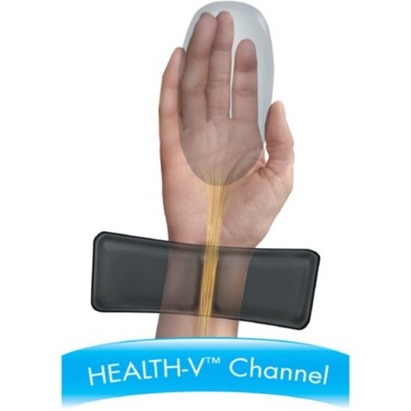 Mouse Pad w/Palm Support, Black, Standard