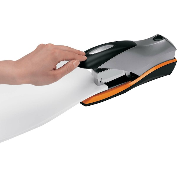 Flat Clinch Stapler, 70 Sheet, Blk/Silver