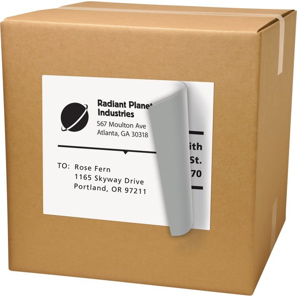 AveryÂ® Shipping Labels with TrueBlockÂ® Technology for Laser Printers 5265, 8-1/2