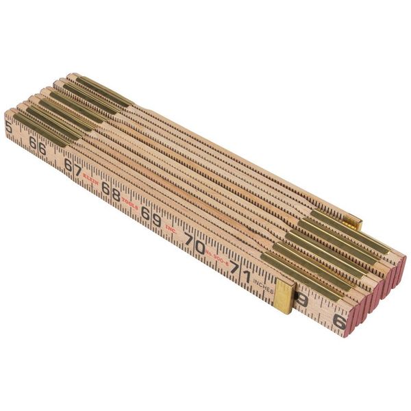 Wood Folding Rule, Inside Reading