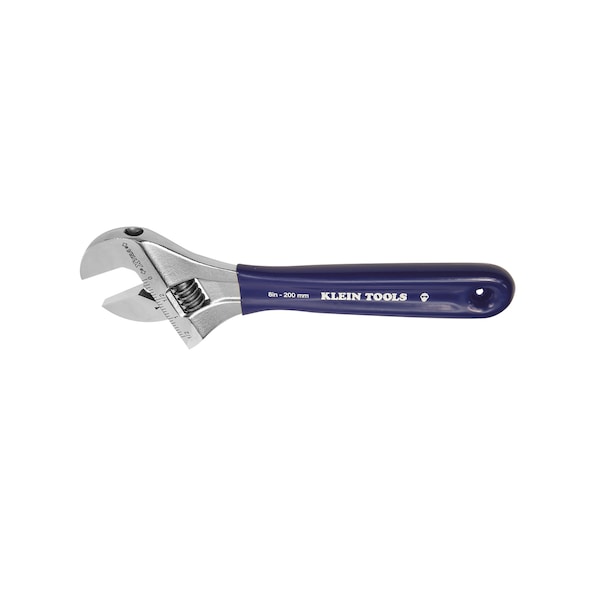 Adjustable Wrench, Extra-Wide Jaw, 8-Inch