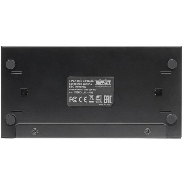 USB Hub, 4-Port, Industrial, 15KV ESD, Metal