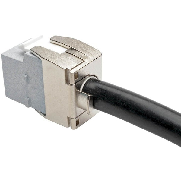 Keystone Jack, Toolless, Cat6a, Ca6a, Gray
