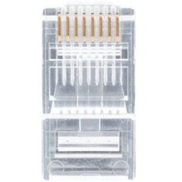RJ45 CAT6 Pass-Through Connectors, PK 50