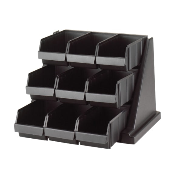 Condiment Organizer, 14 1/4 in H, Black