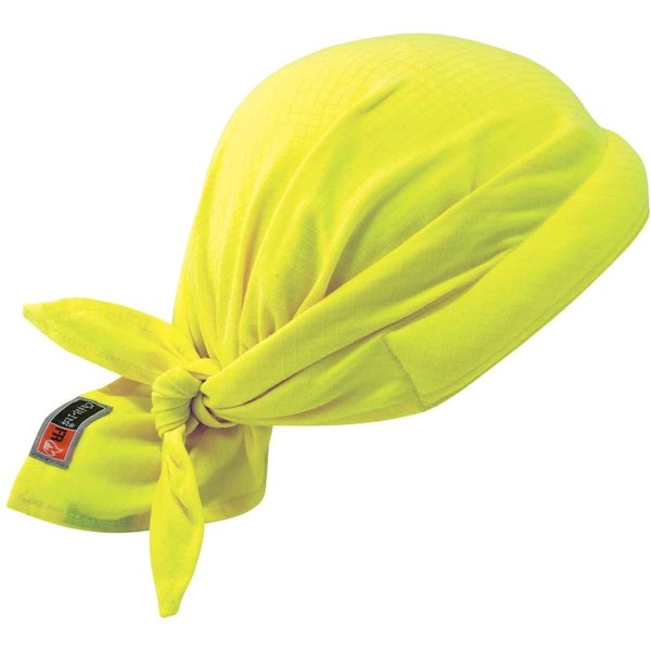 Flame Resistant Cooling Bandana, Hi-Vis Lime, Cotton