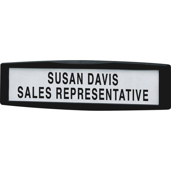 Name Plate, ABS Plastic, Black