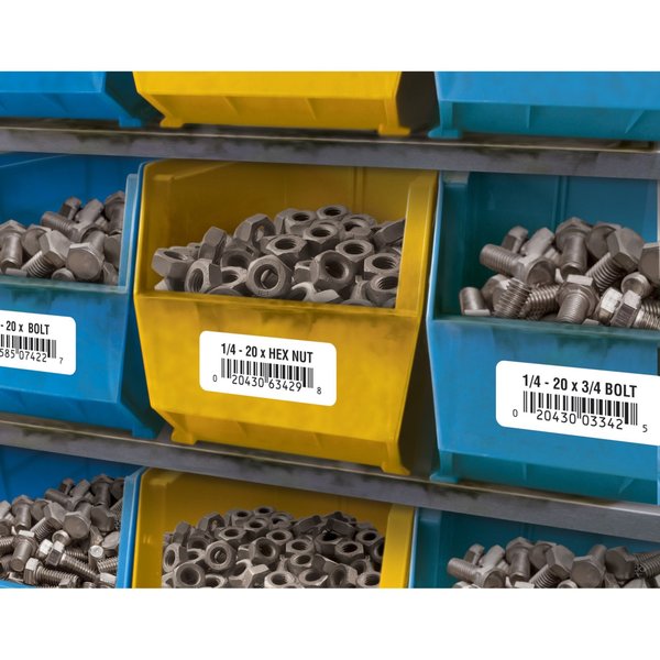 AveryÂ® Durable ID Labels with TrueBlockÂ® Technology, 61533, Laser, 2/3