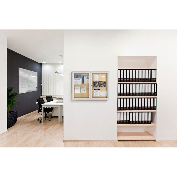 Enclosed Cork Bulletin Board 36x48